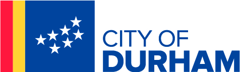 City of Durham Logo with City of Durham flag